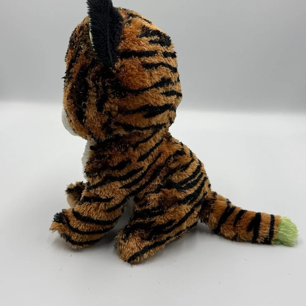 Ty Beanie Boos Tiggy Tiger‎ Plush 2010 Early Release Big Green Eyes